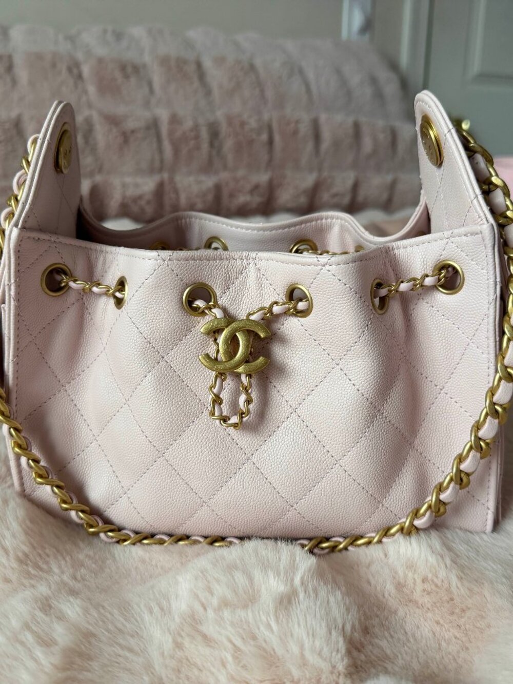 Chanel Mini 26C Hobo 25 Rose Clair Light Pink